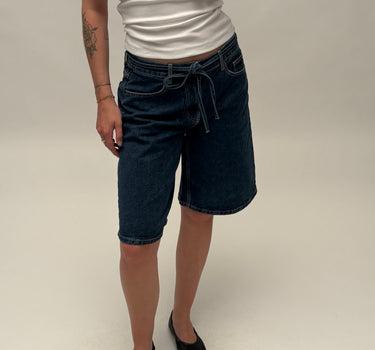MSCH Elide Ada Denim Shorts Donkerblauw