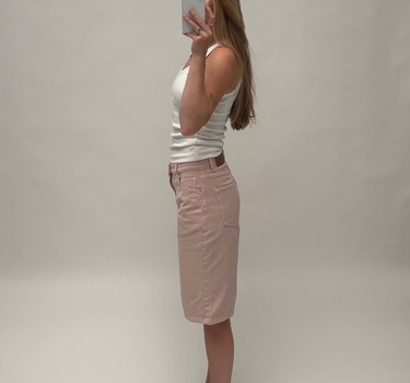 MSCH Aspen Ida Denim Shorts Lichtroze