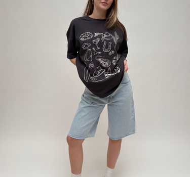 Ida O-Neck Aloha T-Shirt Black