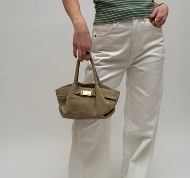 Leonie Belted Slouchy Bag Sand