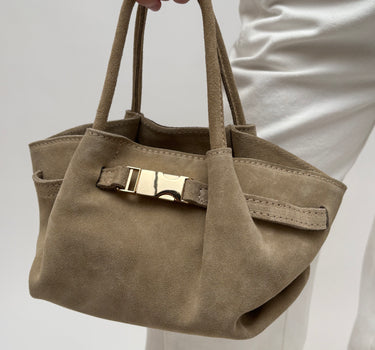 Leonie Belted Slouchy Bag Sand