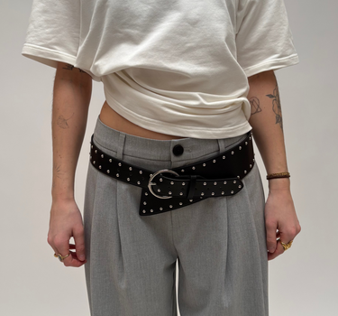 June Gürtel Nieten Schwarz