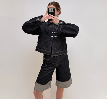 Tokyo Vega Long Dark Blue Denim