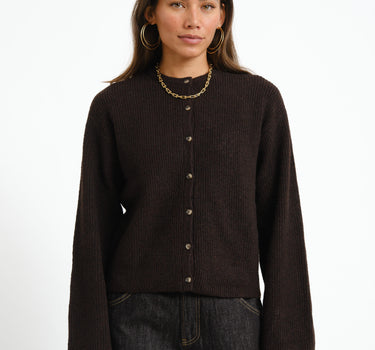 TILTIL Pia Knitted Cardigan Brown
