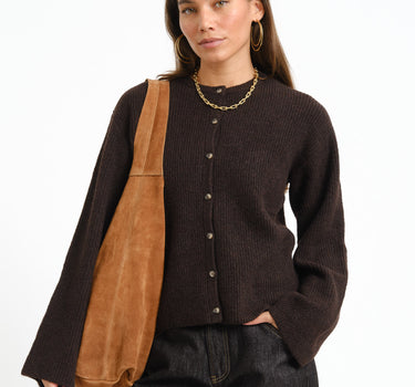 TILTIL Pia Knitted Cardigan Brown