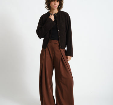 TILTIL Wide Lela Pantalon Bruin