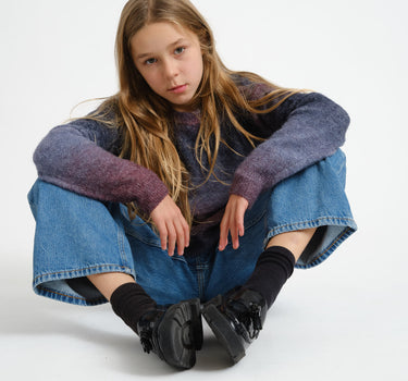 Amira Crew Neck Knit GIRLS Space Dye