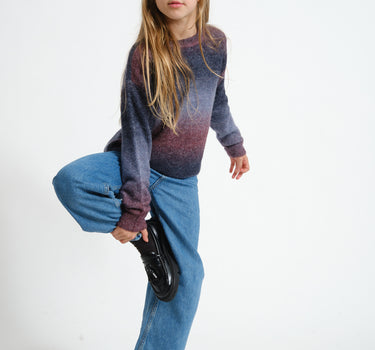 Amira Crew Neck Knit GIRLS Space Dye