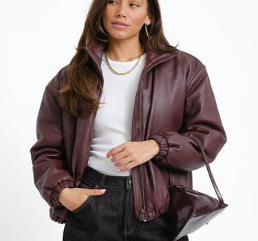 Topshop ARTHUR MULTI WEAR BAG Burgundy