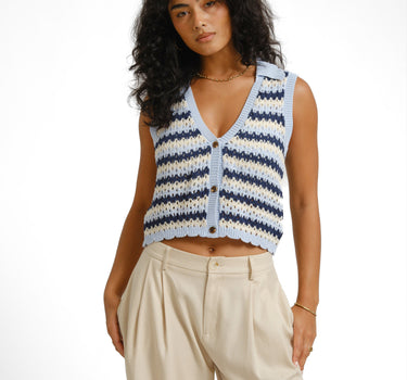 Crochet Top Blue