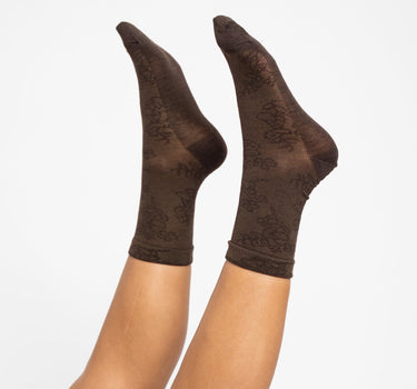 Abigail Socks Dark Brown - Things I Like Things I Love
