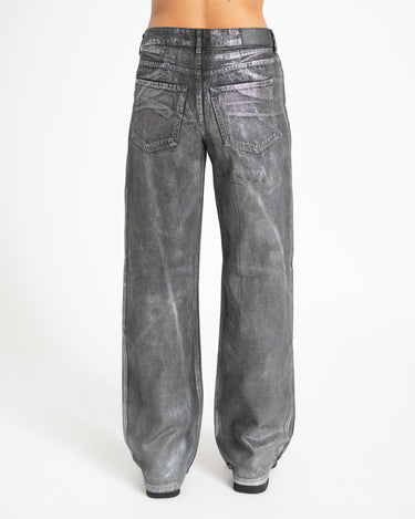 Adriana Silver Coated Jeans Medium Blue Denim - Things I Like Things I Love