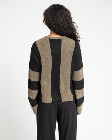 Agatha Wide Sleeve Knit Morel / Black - Things I Like Things I Love