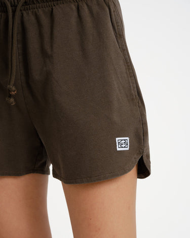 Alani String Shorts Chocolate Brown Washed - Things I Like Things I Love