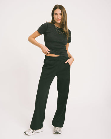 Ally Reg Wide Pants Black - Things I Like Things I Love