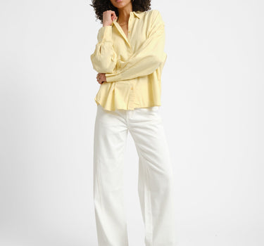 Almira Linen Blend Shirt Sunlight - Things I Like Things I Love