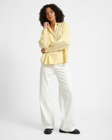 Almira Linen Blend Shirt Sunlight - Things I Like Things I Love