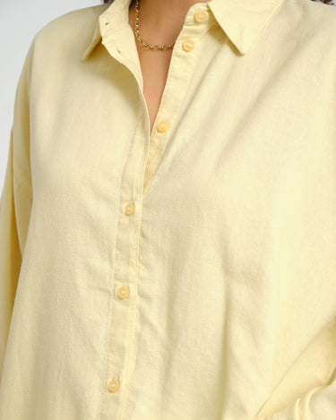 Almira Linen Blend Shirt Sunlight - Things I Like Things I Love