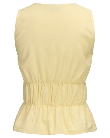 Almira Linen Blend Tie Top Sunlight - Things I Like Things I Love