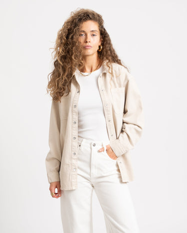 Alva Colored Denim Shacket Bo Pumice Stone - Things I Like Things I Love