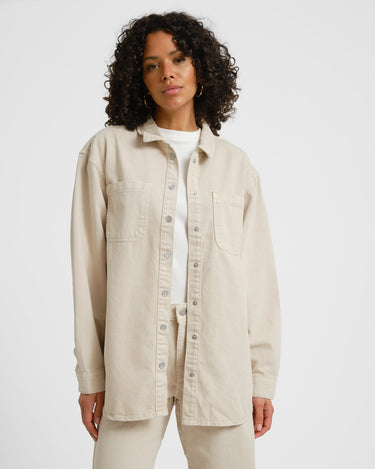 Alva Colored Denim Shacket Bo Pumice Stone - Things I Like Things I Love