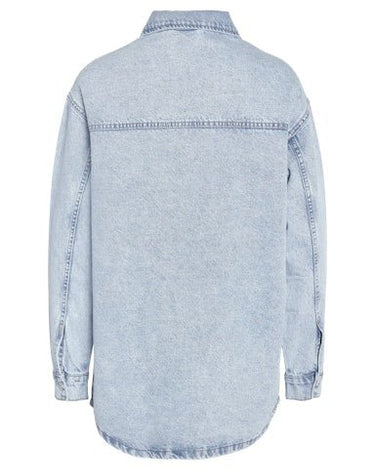 Alva Denim Shacket Light Blue - Things I Like Things I Love