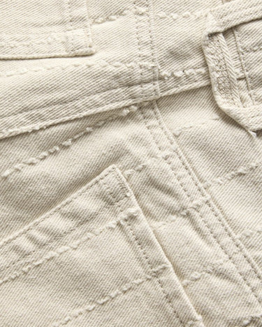 Amy Sille Wide Shorts Ecru/Needle stripe - Things I Like Things I Love