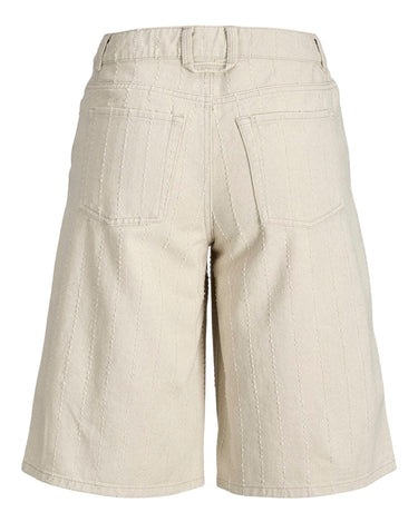 Amy Sille Wide Shorts Ecru/Needle stripe - Things I Like Things I Love