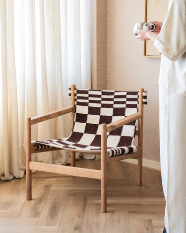 Armchair Zano Handwoven Kilim Check - Things I Like Things I Love