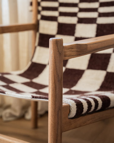 Armchair Zano Handwoven Kilim Check - Things I Like Things I Love