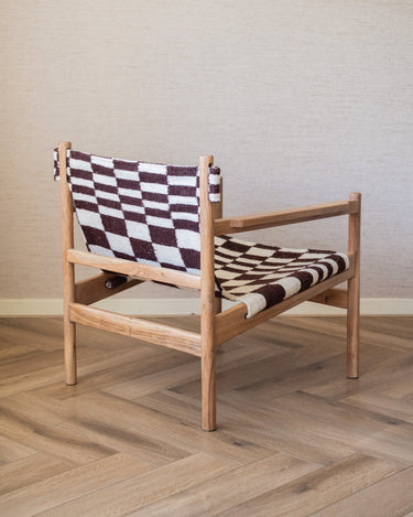 Armchair Zano Handwoven Kilim Check - Things I Like Things I Love