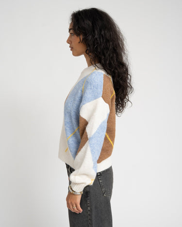 Armie Argyle Knit Multicolor - Things I Like Things I Love