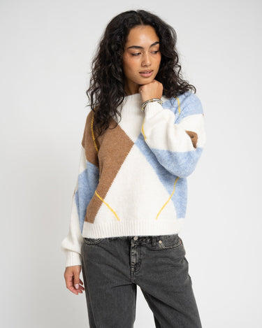 Armie Argyle Knit Multicolor - Things I Like Things I Love