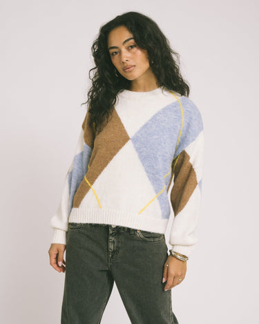 Armie Argyle Knit Multicolor - Things I Like Things I Love