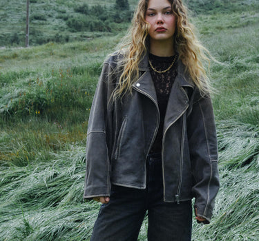 Ashley Leather Biker TIL Demitasse / Dark Brown - Things I Like Things I Love