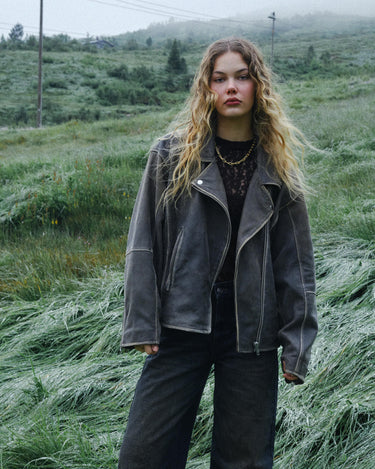 Ashley Leather Biker TIL Demitasse / Dark Brown - Things I Like Things I Love
