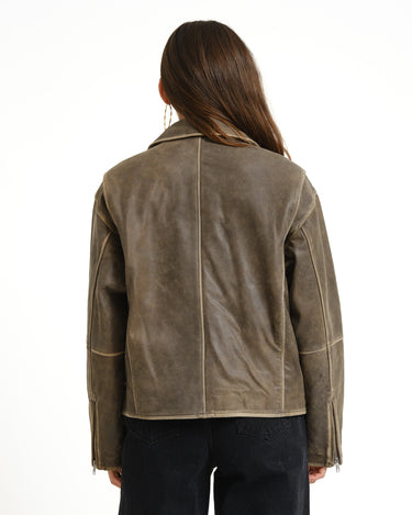 Ashley Leather Biker TIL Demitasse / Dark Brown - Things I Like Things I Love
