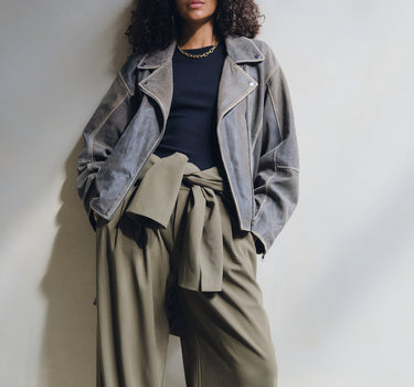 Ashley Leather Biker TIL Demitasse / Dark Bruin - Things I Like Things I Love