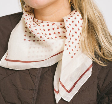 Astrid Scarf Polkadot Bordeaux - Things I Like Things I Love