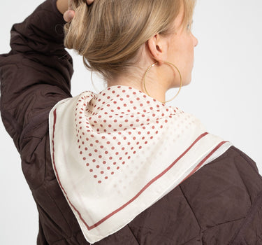 Astrid Scarf Polkadot Bordeaux - Things I Like Things I Love