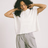 Aware Alice Polo Knit Top Snow White - Things I Like Things I Love