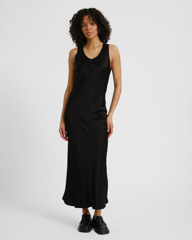 Aware Avilda V - Neck Dress Black - Things I Like Things I Love