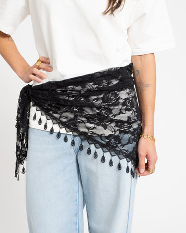 Aware Bara Lace Scarf Black - Things I Like Things I Love