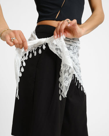 Aware Bara Lace Scarf Snow White - Things I Like Things I Love