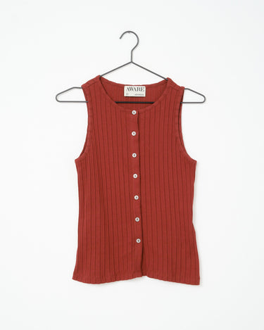 Aware Blythe O - Neck Top Russet Brown - Things I Like Things I Love