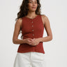 Aware Blythe O - Neck Top Russet Brown - Things I Like Things I Love