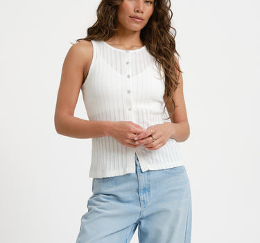 Aware Blythe O - Neck Top Snow White - Things I Like Things I Love