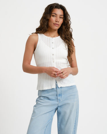 Aware Blythe O - Neck Top Snow White - Things I Like Things I Love