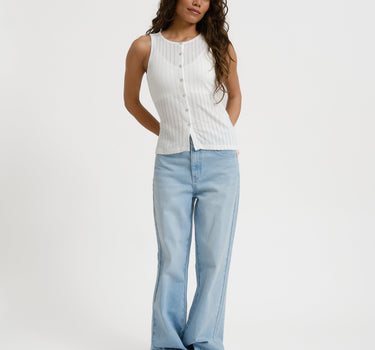 Aware Blythe O - Neck Top Snow White - Things I Like Things I Love
