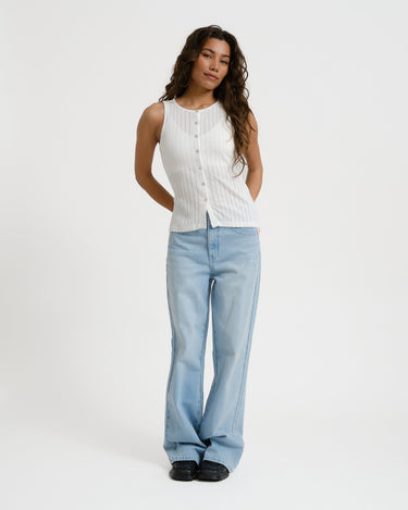 Aware Blythe O - Neck Top Snow White - Things I Like Things I Love